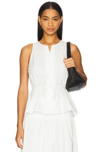 Топ из поплина Wren Elodie The Label, white