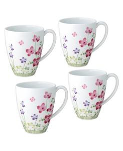Набор из 4 кружек Bloomington Road (4,75 дюйма), сервиз на 4 персоны Noritake, Multi