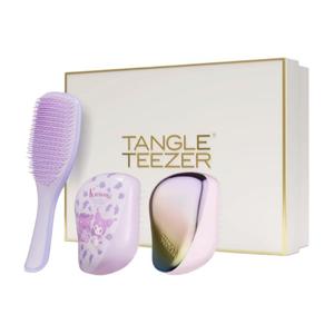 Королевская расческа двойная портативная гладкая расческа наборы для ухода за волосами массаж Tangle Teezer, Three-Piece Set: Silky Smooth Detangling Comb+Kuromi Portable Comb+Northern Lights Portable Comb