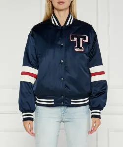 Бомбер Relaxed fit Tommy Jeans, синий