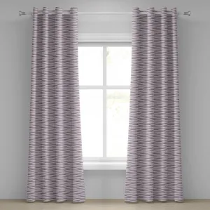 Штора на люверсах ABAKUHAUS цвета баклажана, с круговым узором морские волны в фиолетовых тонах, декоративная, двухпанельная, 280 см x 225 см, бледно-розово-фиолетовый цвет Abakuhaus