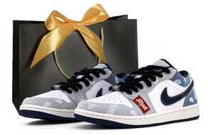 Jordan Кроссовки Air 1 Low Top Vintage мужские Denim Blue