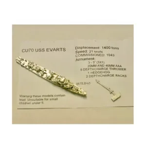 Военный корабль США Эвартс, Figurehead Ships - WWII Coastal Forces - United States (1:1250) (Noble Miniatures)