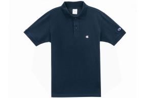 Рубашка поло унисекс темно-синяя Champion, темно-синий