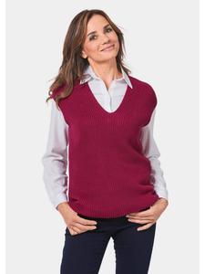 Свитер-жилет GOLDNER, цвет merlot