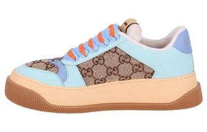 Кроссовки Gucci Screener Skateboarding, голубой/коричневый