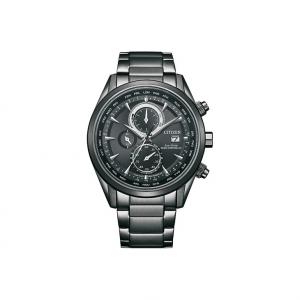 Часы Unisex со световым приводом Ecology Drive Collection, кварцевый механизм, стальной ремешок CITIZEN, черный dial