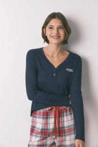 Пижама с длинным рукавом women'secret, темно-синий