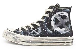 Converse Износостойкие высокие парусиновые туфли Chuck 70, унисекс, черные