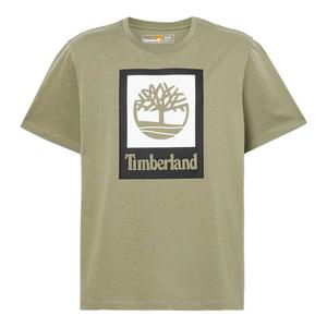 Футболка с коротким рукавом Timberland Stack Logo Colored, зеленый