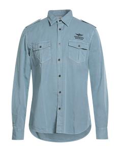 Рубашка Aeronautica Militare, серо-синий