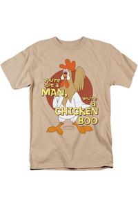 Футболка с коротким рукавом для взрослых Animaniacs Chicken Boo Gildan, цвет sand