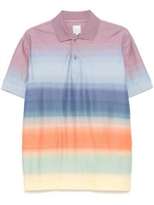 Paul Smith рубашка поло Smith-Stripe, фиолетовый