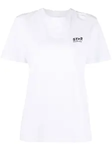 Футболка с принтом GOLDEN GOOSE, белый