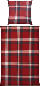 Постельное белье , красное, 1x 135x200 см + 1x 80x80 см Erwin Müller