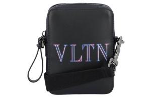 Valentino Сумка на пояс VLTN из телячьей кожи для телефона, черная мужская