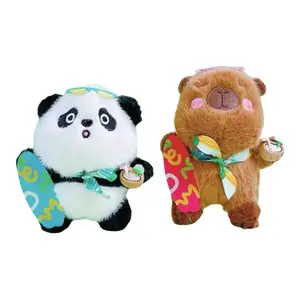 Плюшевый брелок-кукла панда, капибара, скейтборд, высота 10см 77 SEVEN DREAM