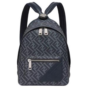 FENDI Холщовый рюкзак мужской синий