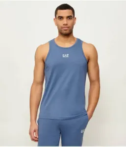 Майка slim fit Ea7, синий