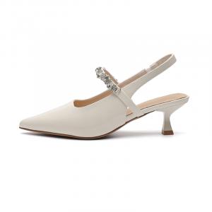 ABIDJAN Тонкие каблуки на шпильке 5 см для женщин - нюд, цвет Nude