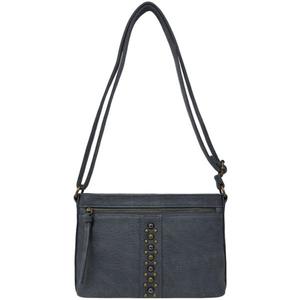 Антикварная сумка через плечо с заклепками из гальки Bueno Of California, синий