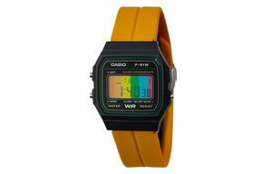 CASIO Кварцевые часы Retrofit Series с силиконовым ремешком, мужские часы с черным циферблатом