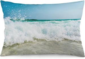 MaSiledy Декоративная подушка Sunny Beach в стиле Гавайи с тропическим океанским принтом Pattern-1