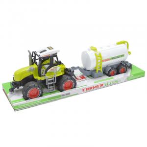 Трактор с прицепом-цистерной, игрушка для детей Trifox