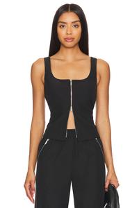 Фиолетовый топ Amanda Uprichard, черный