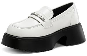 Лоферы женские бежево-черные ELLE