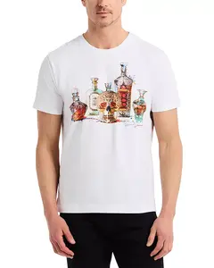 Футболка с коротким рукавом и графическим принтом Robert Graham, белый