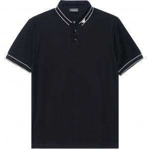 Футболка поло мужская черная EMPORIO ARMANI