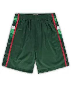Мужские шорты Milwaukee Bucks Big and Tall Hardwood Classics Team Swingman цвета хаки Mitchell & Ness