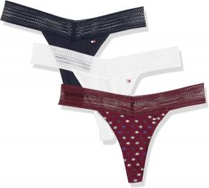 Женские трусики-стринги Tommy Hilfiger из хлопка и кружева, упаковка, Mini Cursive Th Zindanfel