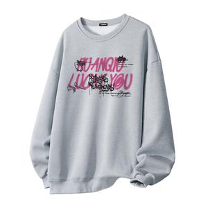 Свитшот Unisex Crew Neck Moderate Heavyweight HUANQIU, светло-серый