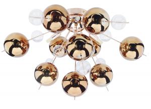 Потолочный светильник Näve, 57x38 см, прозрачный/медногоа