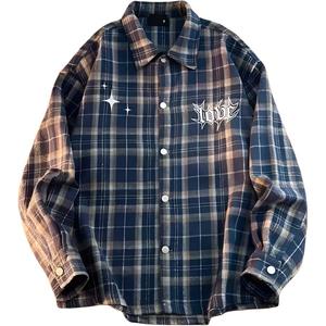 ZIAREL Рубашка Unisex Blue Lapel Moderate Hawaii