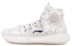 LINING Aape X YuShuai 14 Boom баскетбольные кроссовки мужские высокие стандартные белый/монетный серый