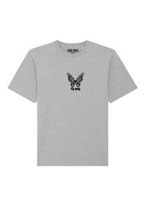 Футболка с принтом FLY AWAY HEAVYWEIGHT Mira Paris, пятнистый серый