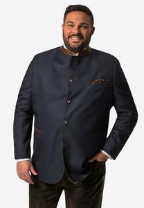 Пиджак JANKER OPTIK STEHKRAGEN Men Plus, темно-синий