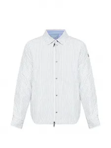 Двусторонняя стеганая куртка в полоску Crescent MONCLER, белый