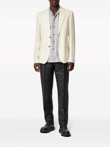 Versace строгие брюки с жаккардовым узором Barocco, черный