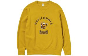 Толстовка унисекс хаки Uniqlo, желтый