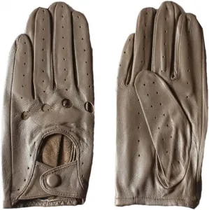 Женские кожаные перчатки, тонкие, однослойные, без подкладки, с перфорацией, дышащие, мотоциклетные перчатки, цвет хаки, размер 36-40, Khaki