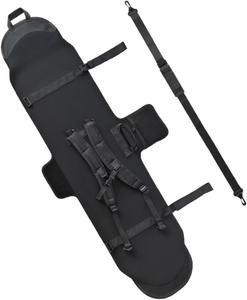 Защита для сноуборда, чехол для сноуборда с плечевыми ремнями, чемодан для багажа и снаряжения, дорожная сумка для сноуборда, чехол для хранения лыж Generic, Black
