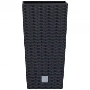 Горшок для растений Prosperplast «Рато квадрат», ШхГхВ: 22,5х22,5х42,1 см, антрацит