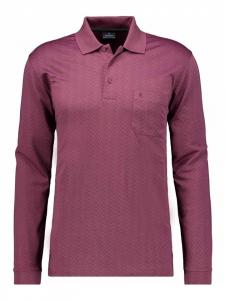 Красная жаккардовая рубашка-поло Ragman