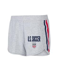 Женские серые шорты из кедра USWNT Tri-Blend Concepts Sport, серый