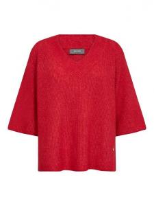 Джемпер с v-образным вырезом taci MOS MOSH, красный