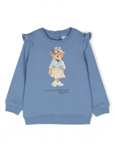 Толстовка с принтом Polo Bear POLO RALPH LAUREN KIDS, синий